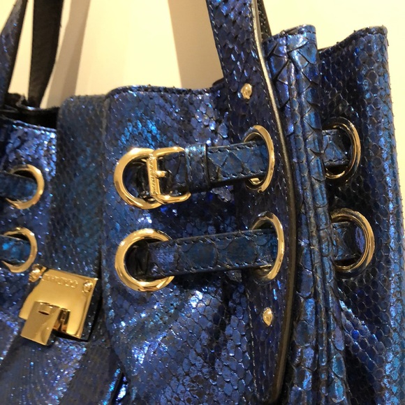 🍒HP🍒 Jimmy Choo genuine snake Ramona tote - Picture 5 of 6